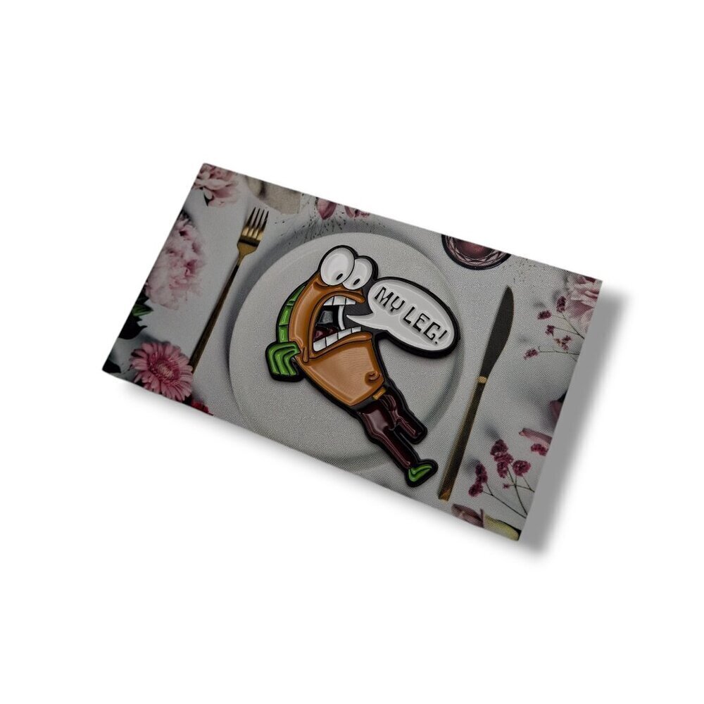 Spongebob SquarePants Fred "MY LEG" Pin/Brooch - Picture 3 of 7